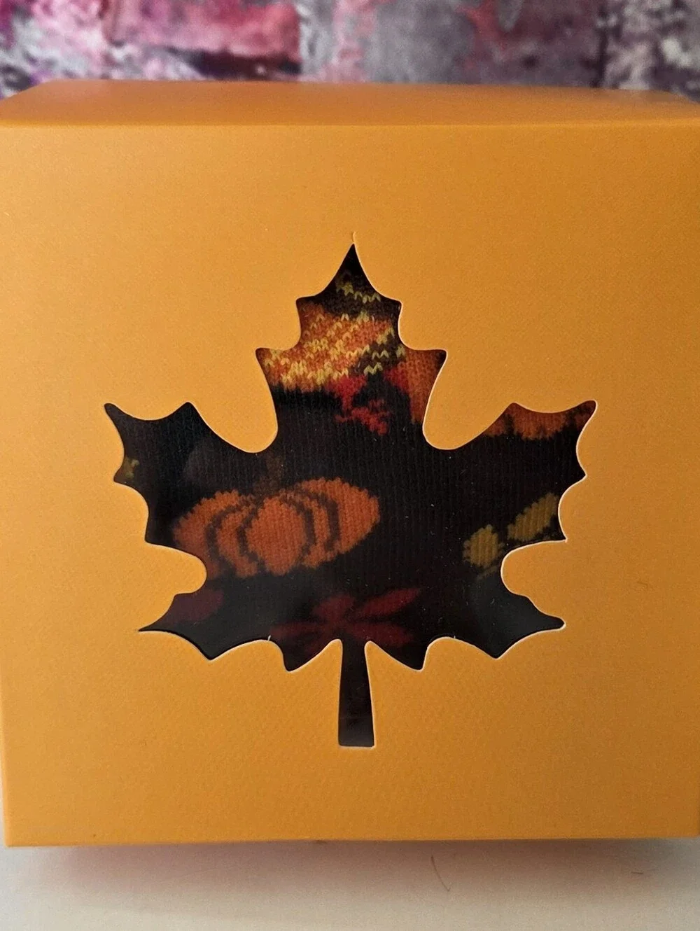 Fall Pumpkin Crew Socks NIB